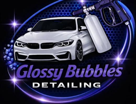 Glossy bubble mobile detailing